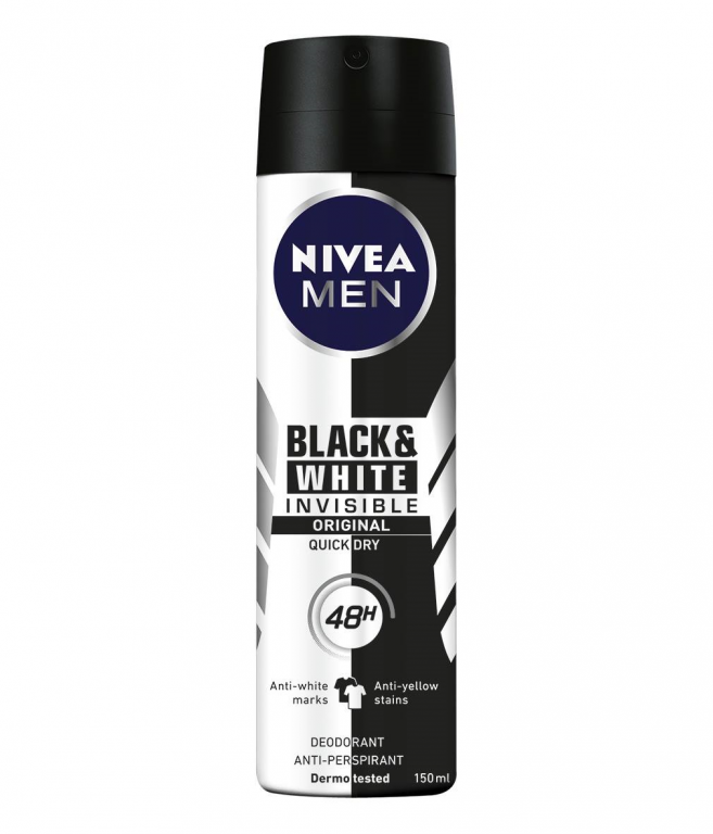 deo.nivea men invisible black&white spray ml.150